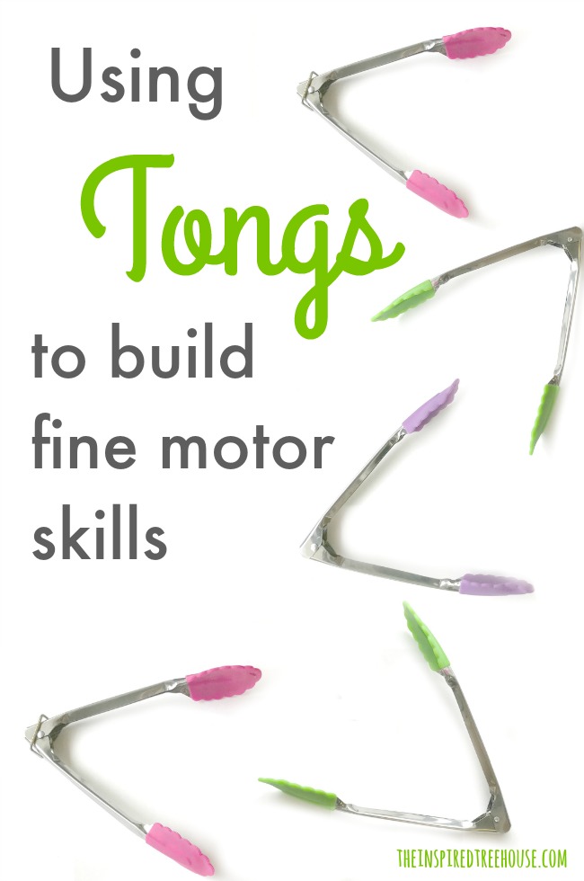 The Inspired Treehouse - Looking for fresh, fun ways to play with kids tongs to build fine motor skills?  We've got you covered!