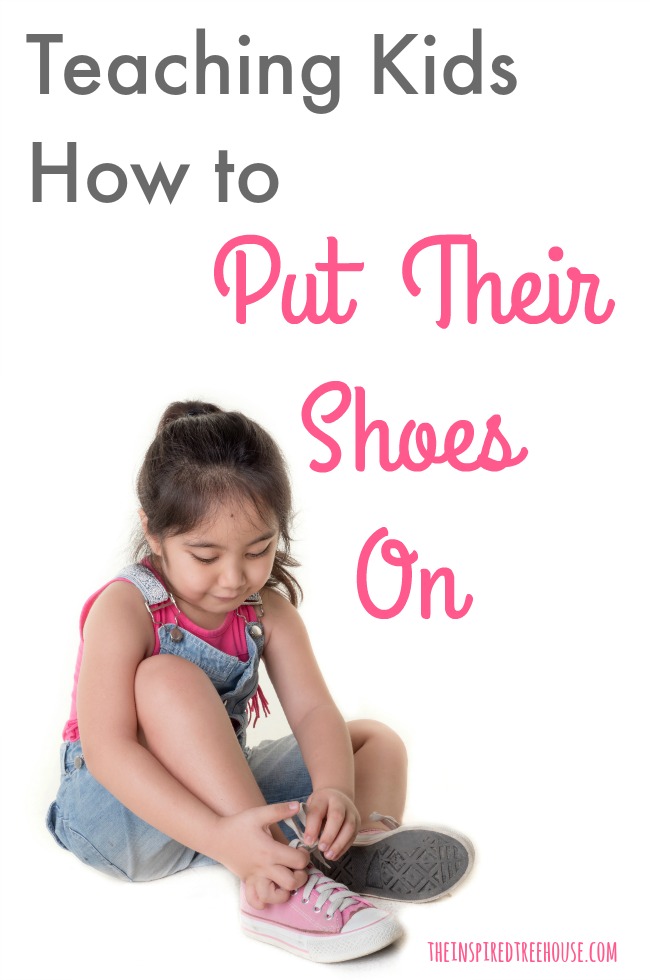 The Inspired Treehouse - Check out this occupational therapist's secret to helping kids learn to put on shoes independently.