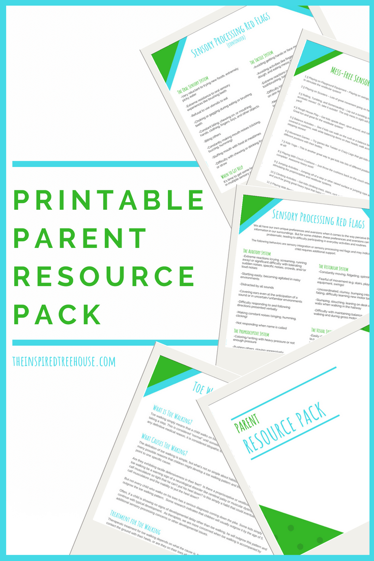 The Inspired Treehouse - In this printable pack of parent resources, you'll find tips and information that will help support all areas of development for kids.