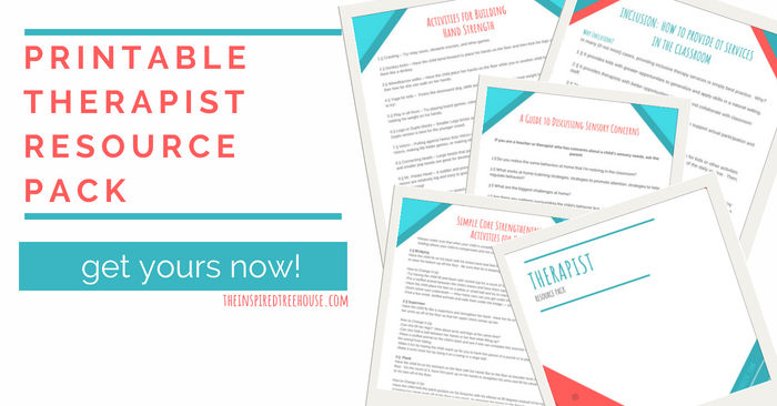 The Inspired Treehouse - This printable pack of resources for therapists is full of ideas, activities, and strategies to support you in your school-based practice and beyond!
