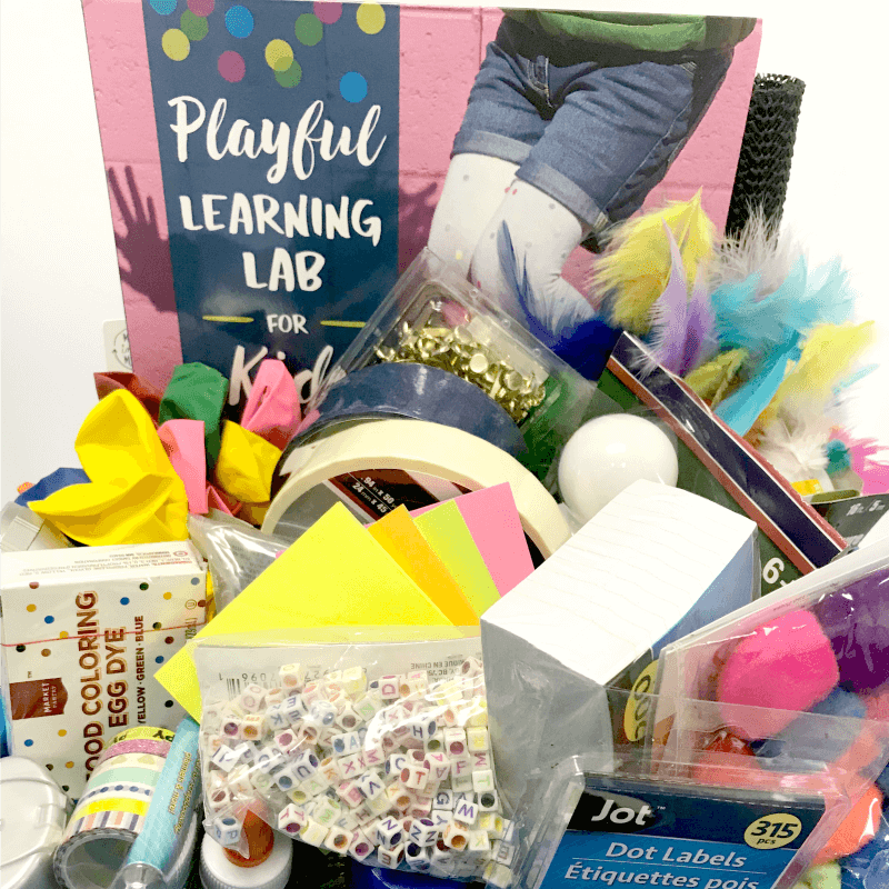 The Inspired Treehouse - Check out how we shopped for and prepped more than 50 hands-on learning activities for less than $50 and packaged it up with Playful Learning Lab for Kids to make the best teacher or therapist gift ever!