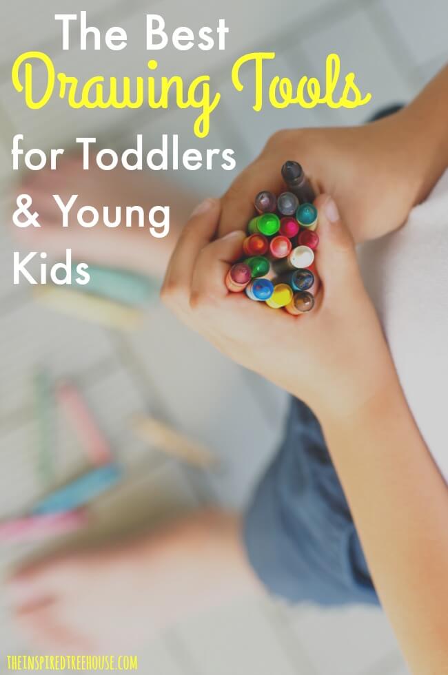 The Inspired Treehouse - These drawing tools are perfect for toddlers and young kids because they promote effective grasp patterns and give kids good control as they learn to make shapes and lines.