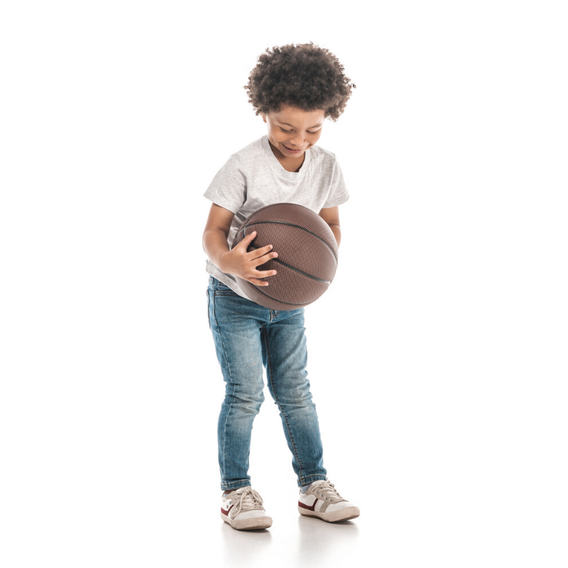 kid catching ball