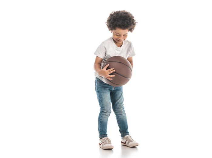 kid catching ball