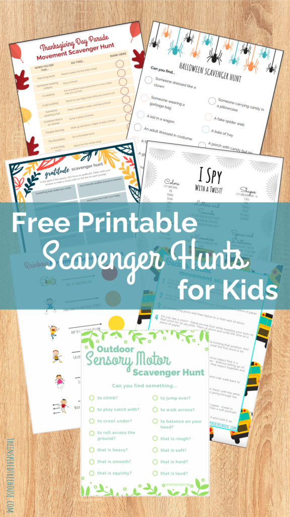 Free Printable Scavenger Hunts for Kids