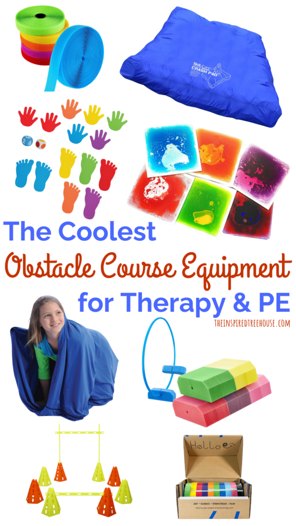 Obstacle course equipment for therapy and PE class