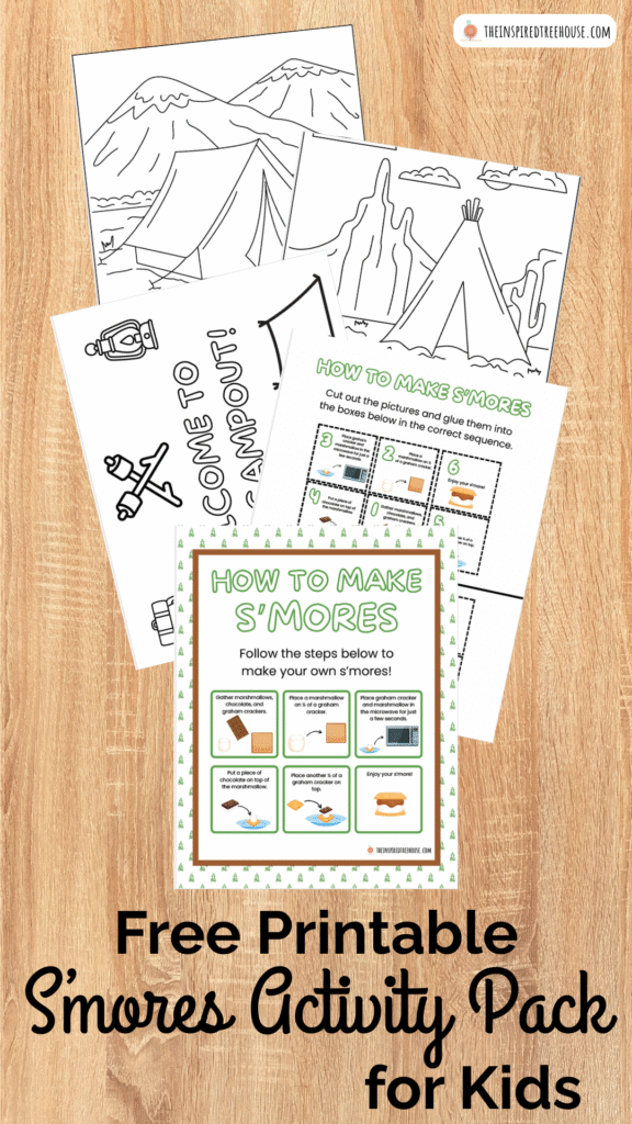 Free Printable Smores Recipe and Activity Pack for Kids