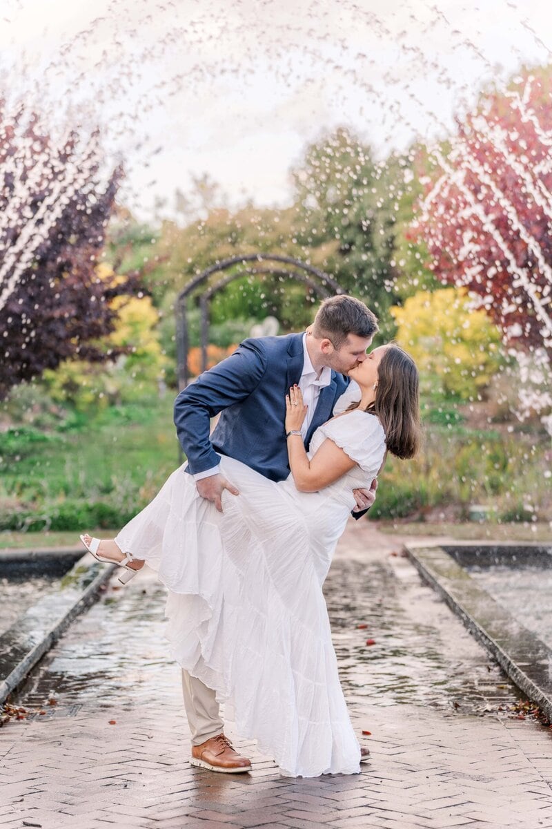 Romantic fall photo session for Charlotte couple