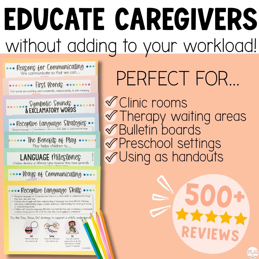 Early Intervention Posters | Speech Therapy Handouts - Image 3