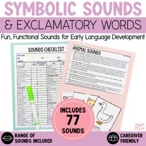 Symbolic Sounds & Exclamatory words Front Cover