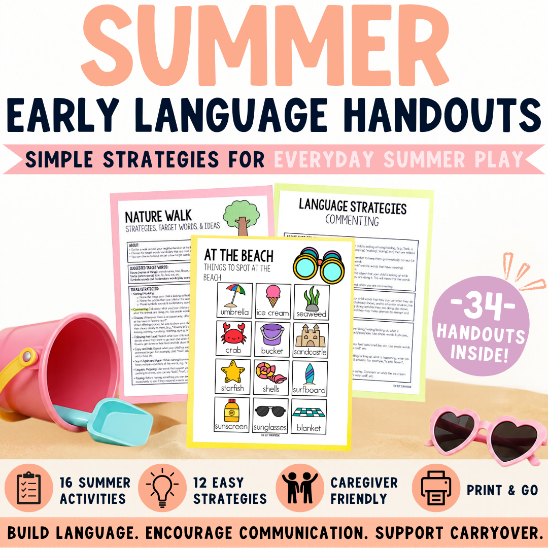 Summer early Language Handouts Front Cover