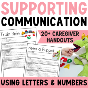 Support Communication through letters and numbers