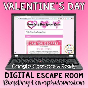 Valentine's Day ELA DIGITAL Escape Room - Reading Comprehension