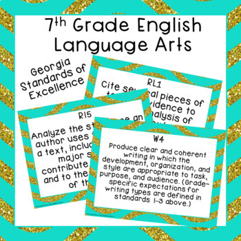 7th Grade ELA Standards Posters - Georgia Standards of Excellence - Image 2