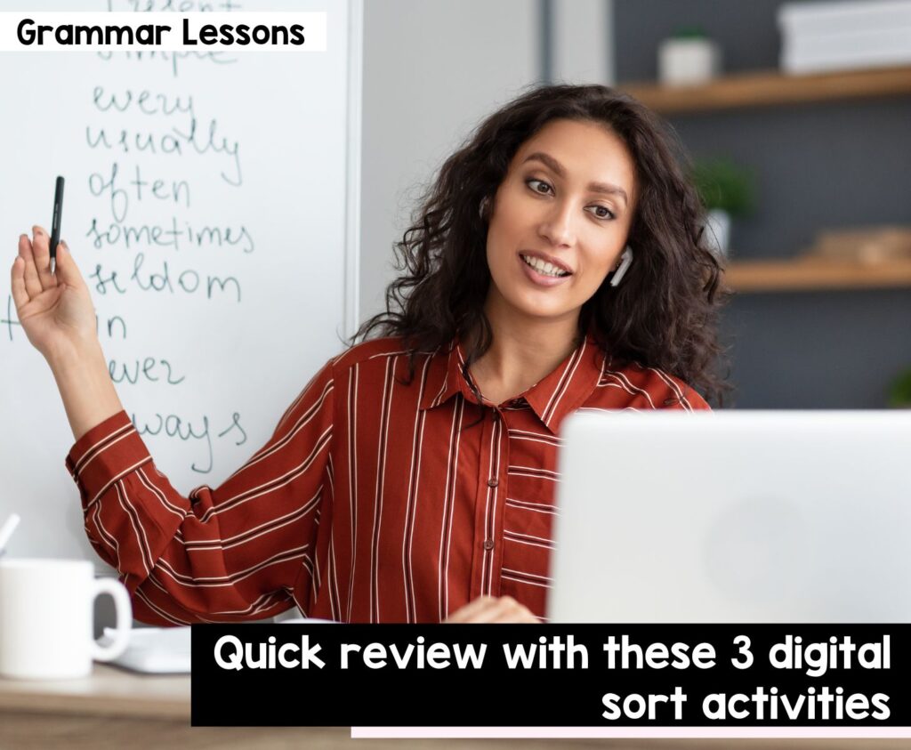 Quick review with these 3 digital sort activities