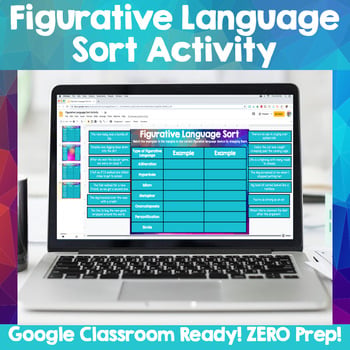 Valentine's Day Figurative Language Activities: Digital Figurative Language Sort