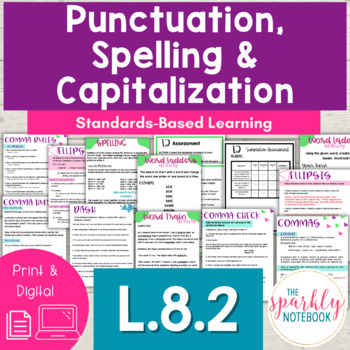How to teach L.2 in middle school ELA (8th Grade)