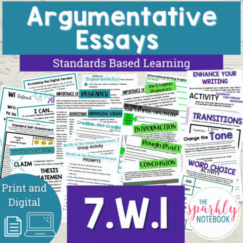 How to teach W.1 in middle school ELA