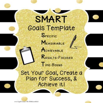 SMART Goals Editable Template - Black & Gold - Image 2