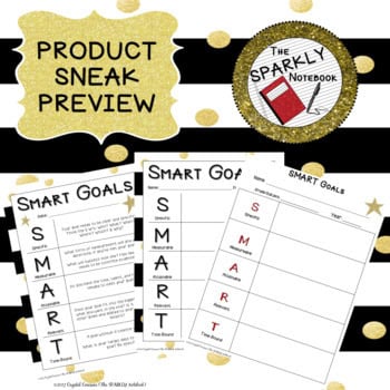 SMART Goals Editable Template - Black & Gold - Image 3