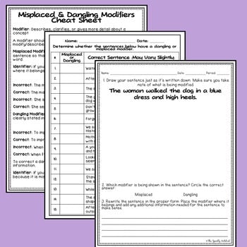 Misplaced and Dangling Modifiers - Common Core Aligned - Image 3