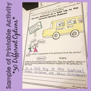 Misplaced and Dangling Modifiers - Common Core Aligned - Image 4