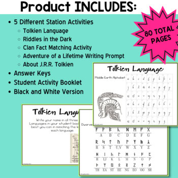 The Hobbit Pre-Reading Activity - Common Core Aligned - Image 2
