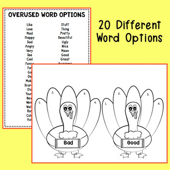 Thanksgiving ELA Activity - Word Choice - Image 2