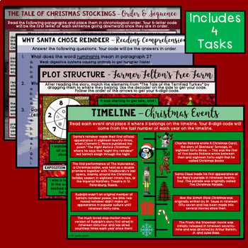Christmas ELA Digital Escape Room - Common Core Aligned - Image 2