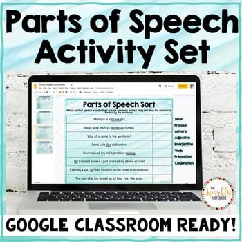 Parts of Speech DIGITAL Activity Set - ZERO Prep