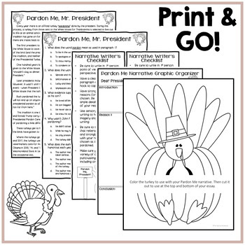 Thanksgiving Narrative Writing Activity | Middle School ELA | 6-8 - Image 3