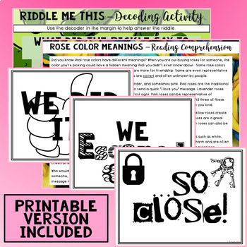 Valentine's Day ELA DIGITAL Escape Room - Reading Comprehension - Image 4