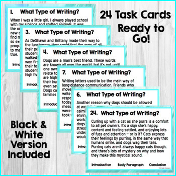 Parts of an Essay Task Cards: Introduction, Body Paragraph, and Conclusion - Image 3