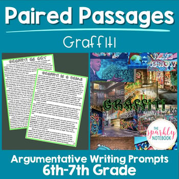 Digital Paired Passage Paired Text Set: 6th and 7th Grade Level | Graffiti