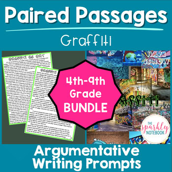Digital Differentiated Paired Passage Paired Texts BUNDLE: Graffiti