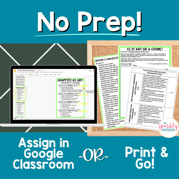 Digital Differentiated Paired Passage Paired Texts BUNDLE: Graffiti - Image 4