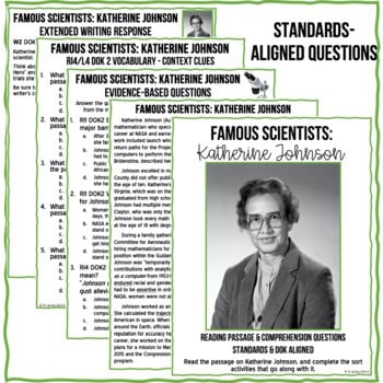 Famous Scientists: Katherine Johnson, Differentiated Reading Passage Set - Image 3