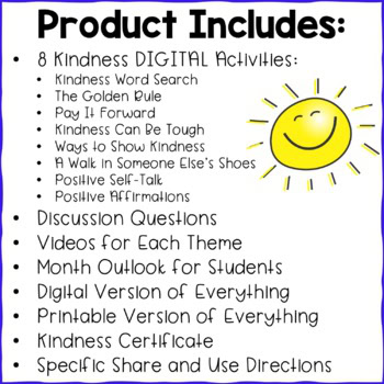 Kindness Digital Activity Set - Character Building - Image 2