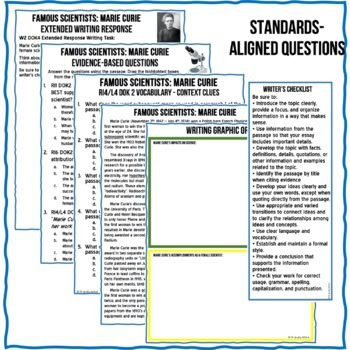 Famous Scientists: Marie Curie, Differentiated Reading Passage Set - Image 3