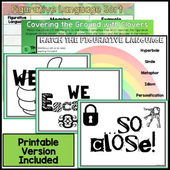 St. Patrick's Day DIGITAL ESCAPE ROOM - Figurative Language Distance Learning - Image 4