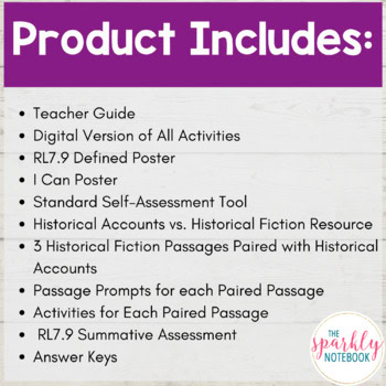 7.RL.9: Compare and Contrast Historical Fiction & Historical Accounts | Grade 7 - Image 2
