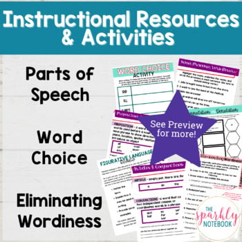 7.L.3 Grammar & Mechanics Parts of Speech, Word Choice 7th Grade - Image 3