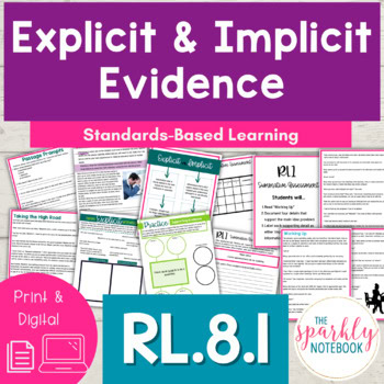 8.RL.1 Cite Explicit Evidence & Inferences with Implicit Evidence - 8th Grade