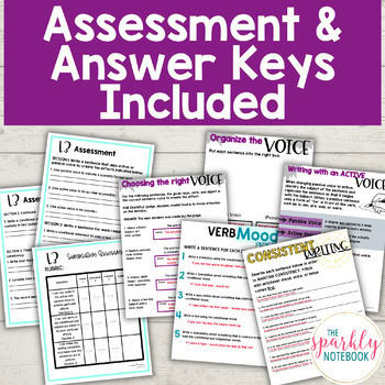 8.L.3 Active & Passive Voice Verb Moods & Consistent Writing 8th Grade CCSS - Image 4
