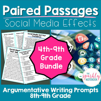 DIGITAL Paired Text Passage - DIFFERENTIATED BUNDLE: Social Media & Confidence