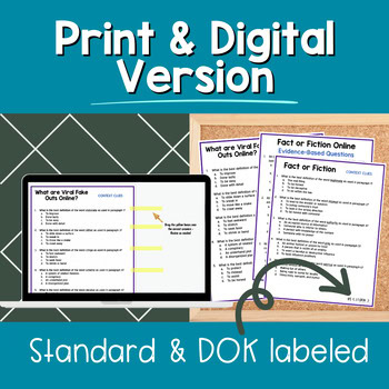 Informational Writing Paired Passages Activities 4th & 5th Grade Fact or Fiction - Image 3