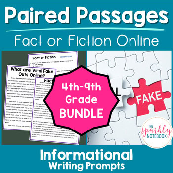 Informational Paired Text Passages DIFFERENTIATED BUNDLE: Fact or Fiction Online