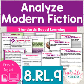 8.RL.9 Analyze Modern Fiction | Compare Myths & Traditional Literature 8th Grade