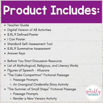 8.RL.9 Analyze Modern Fiction | Compare Myths & Traditional Literature 8th Grade - Image 2