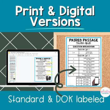 6th-7th Grade Paired Passages Activities BUNDLE: Argumentative Writing - Image 3